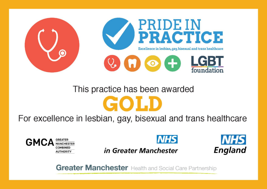 Pride in Practice Gold Award