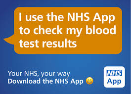 NHS app test results graphic